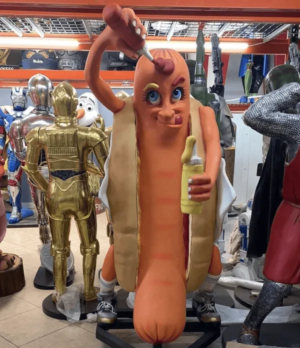 Giant Hot Dog Statues For Sale | Custom Fiberglass Sculptures – custom retail display image 20