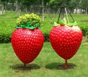 Giant Strawberry Statues Sculptures For Sale | Fiberglass – custom retail display image 1