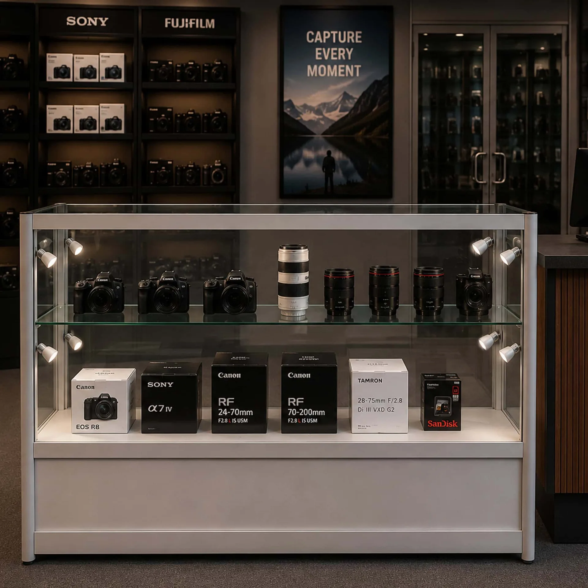 Glass Display Counters Showcases For Retail Shop – custom retail display image 18