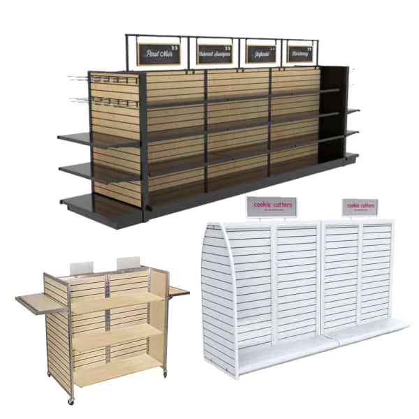 gondola Slatwall Displays For Sale | Modular Retail Fixtures – Shelving & Gondolas image 4