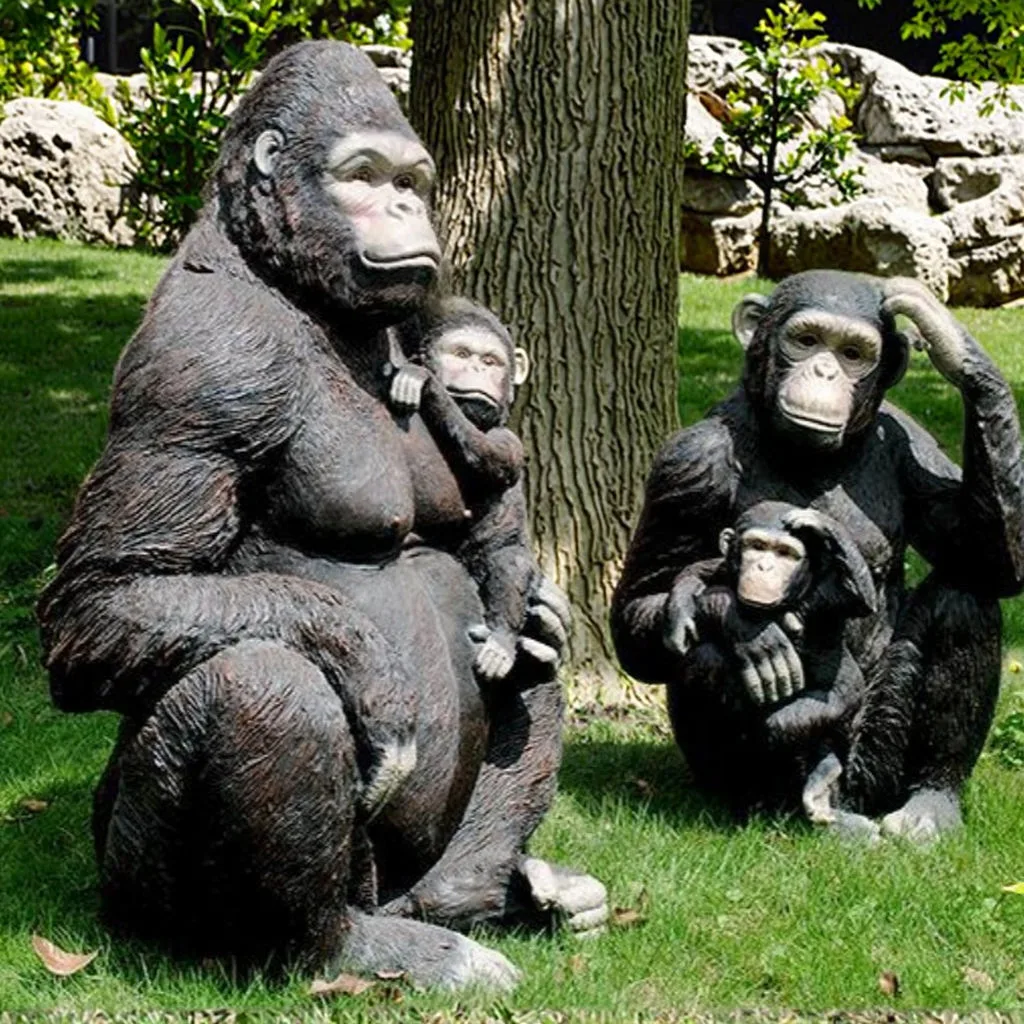 Monkeys, Gorillas Apes Statues For Sale | Life Size – custom retail display image 19