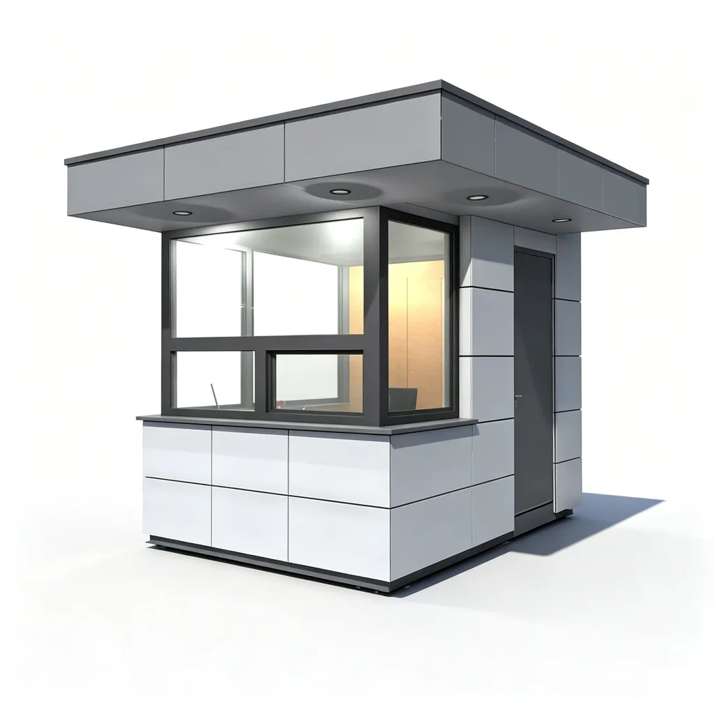Prefab Guard House Security Booth For Sale – custom retail display image 2
