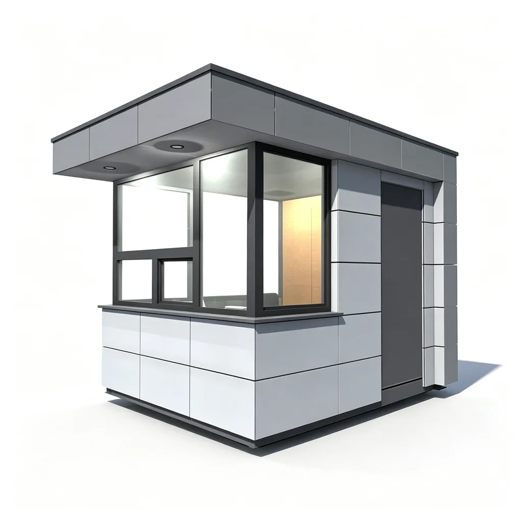 Prefab Guard House Security Booth For Sale – custom retail display image 1
