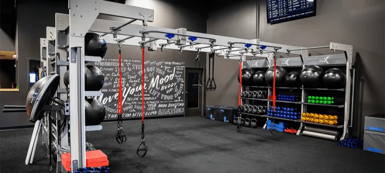 Gym Furniture, Fixtures Racking System – custom retail display image 2
