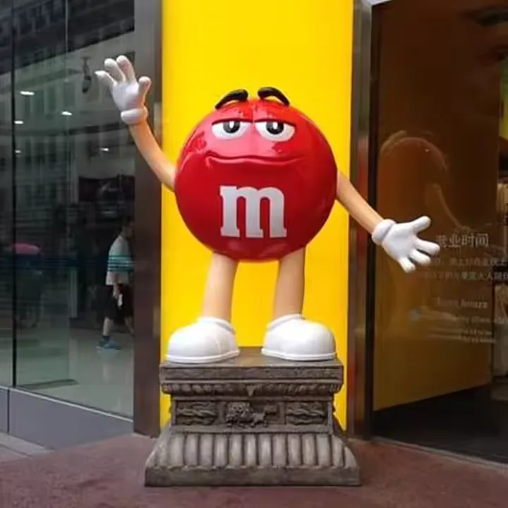 Giant M M Statue For Sale | Orange, Red, Yellow, Blue, Green – custom retail display image 37