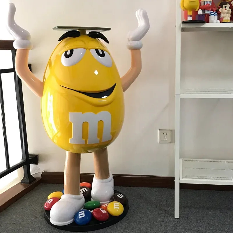 Giant M M Statue For Sale | Orange, Red, Yellow, Blue, Green – custom retail display image 33