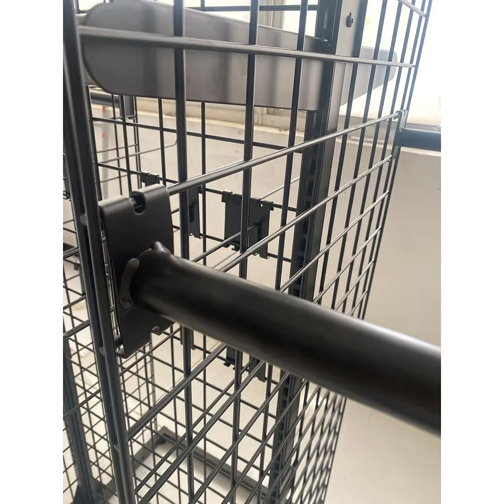 Custom Floor Metal Grid Clothing Rack Display T Shirt Display Stands Wire Grid Wall Unit Display Stands — view 2
