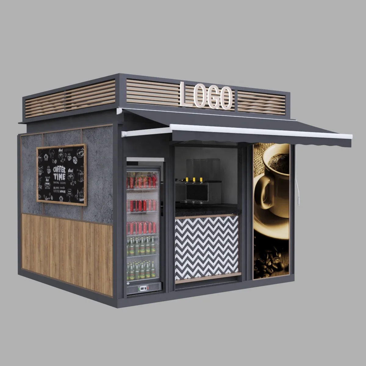 Coffee Kiosk – custom retail display image 32