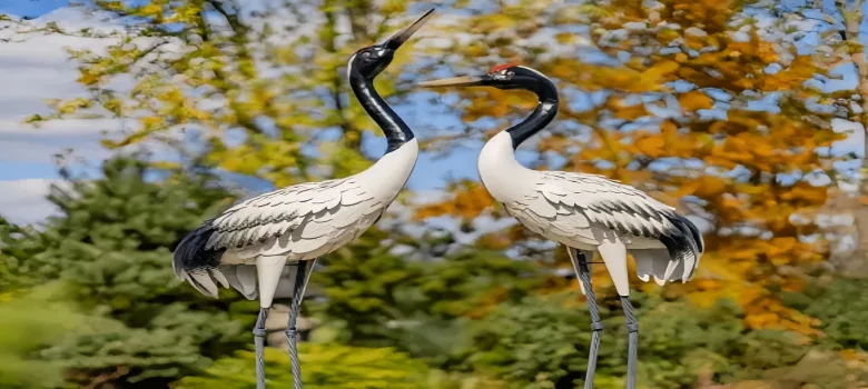 Heron Sculpture (11) Large Heron Sculptures Statues For Garden | FRP Metal – custom retail display image 7