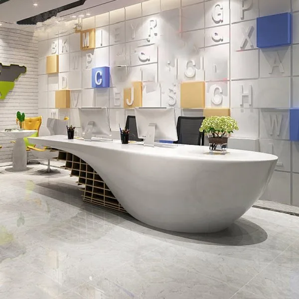 Unique Reception Desks | Geometric Organic – custom retail display image 135