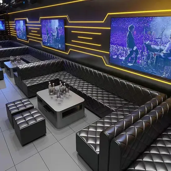 Hookah-Lounge-Furniture-U-Shape-Whiskey-Shisha-Bar-Couches-Sofa-Counter-Synthetic-Leather-Bar-Club-Lounge-Solid-Wood-Disco-Sofa Hookah Lounge Design, Shisha Bar Counters, Displays Furniture – custom retail display image 13