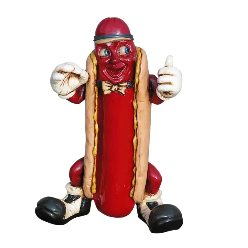Giant Hot Dog Statues For Sale | Custom Fiberglass Sculptures – Funny Hot Dog Statues For Restaurant Decor image 8