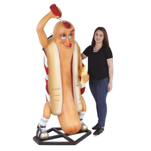 Restaurant Props Food Statues | Cafe, Diner, Bar Props – Hotdog Sculptures image 5