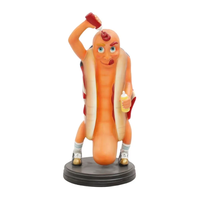 Giant Hot Dog Statues For Sale | Custom Fiberglass Sculptures – Funny Hot Dog Statues For Restaurant Decor image 9