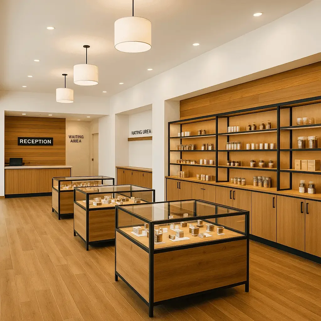 Cannabis Dispensary Displays, Retail Cases Store Fixtures – custom retail display image 9