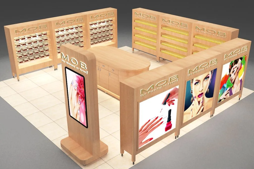 Nail Kiosk Nail Booth For Sale – Exquisite and charming nail kiosk custom 15x15ft salon booth factory direct sales image 6