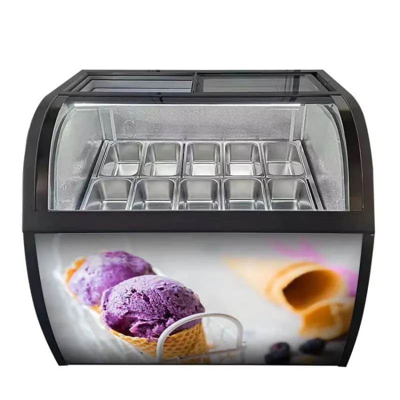 Gelato Ice Cream Display Cases | Display Freezer For Sale – custom retail display image 2