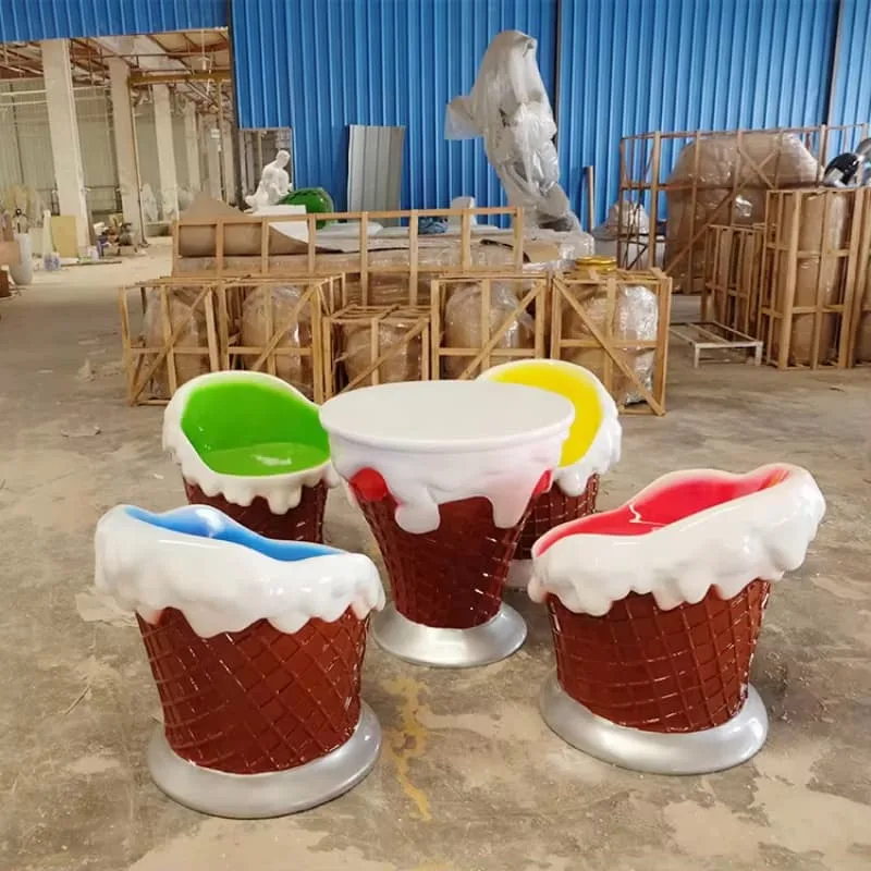 Ice Cream Furniture | Booth, Sofa, Table , Chair, Bench – custom retail display image 22