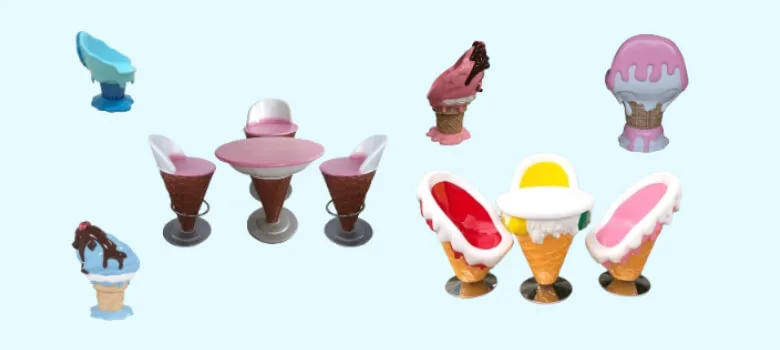 Ice Cream Furniture (3) Ice Cream Furniture | Booth, Sofa, Table , Chair, Bench – custom retail display image 37