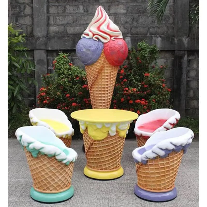 Ice Cream Furniture | Booth, Sofa, Table , Chair, Bench – custom retail display image 14
