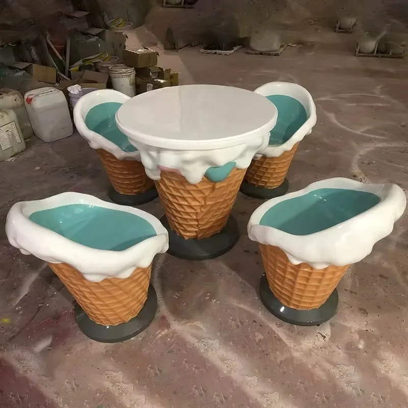 Ice Cream Furniture | Booth, Sofa, Table , Chair, Bench – custom retail display image 5