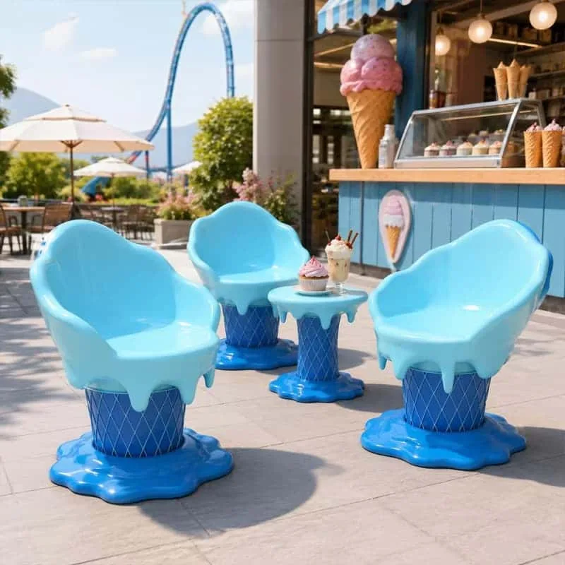 Ice Cream Furniture | Booth, Sofa, Table , Chair, Bench – custom retail display image 2
