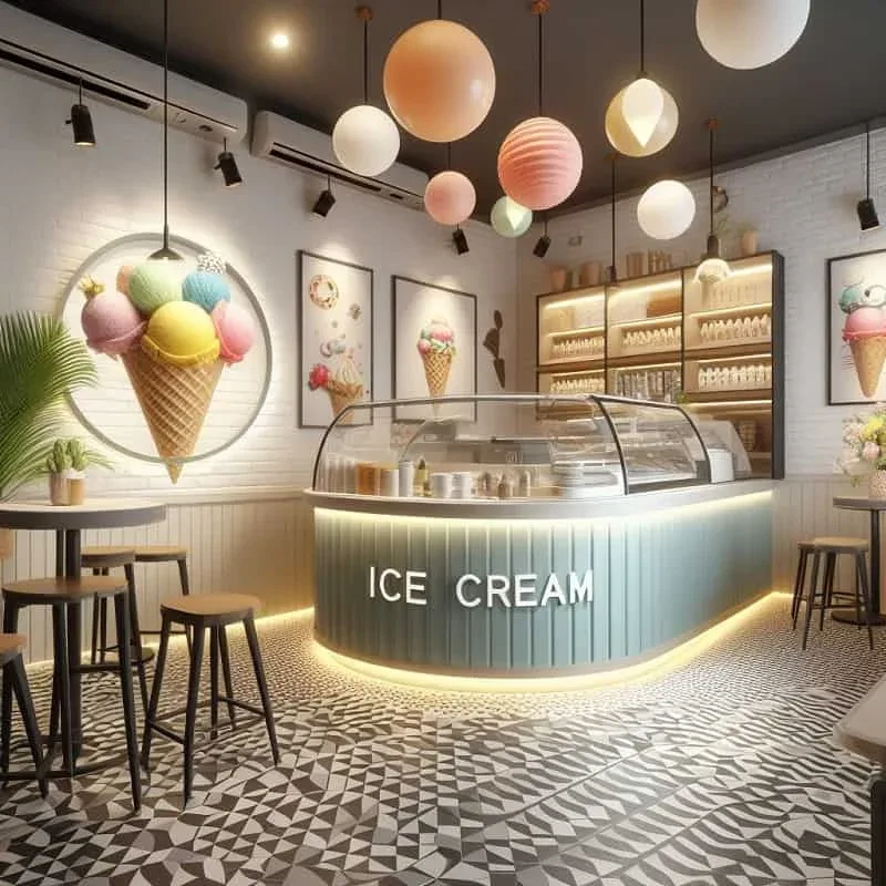 Ice Cream Shop Design | Frozen Yougrt Gelato Store Displays Counters – custom retail display image 28