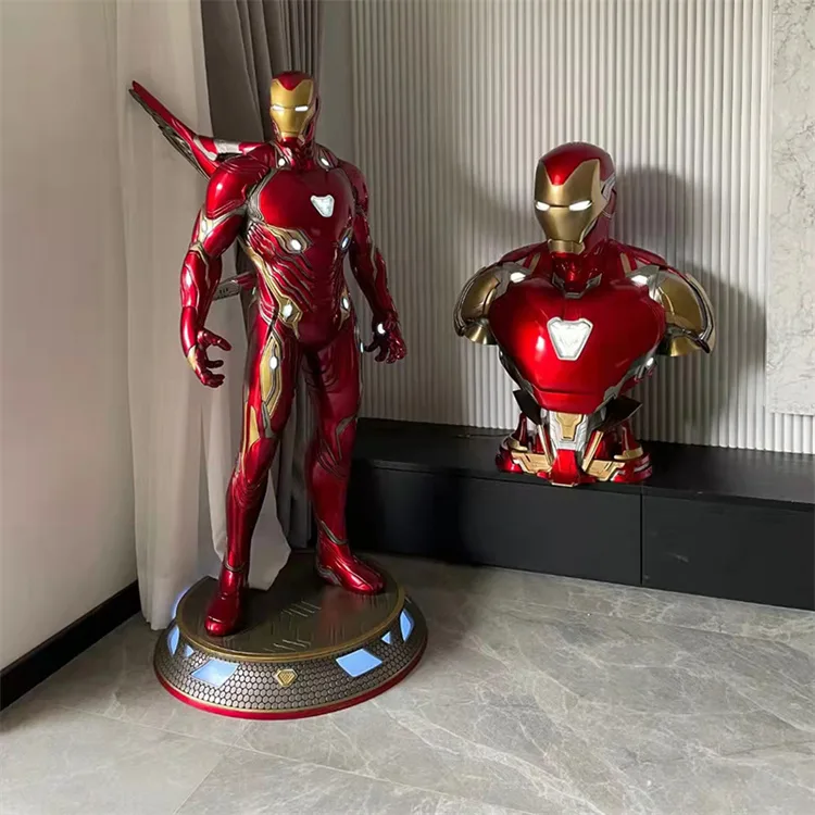 Life Size Iron Man Statue | Fiberglass 1:1 Sculptures For Sale – custom retail display image 4