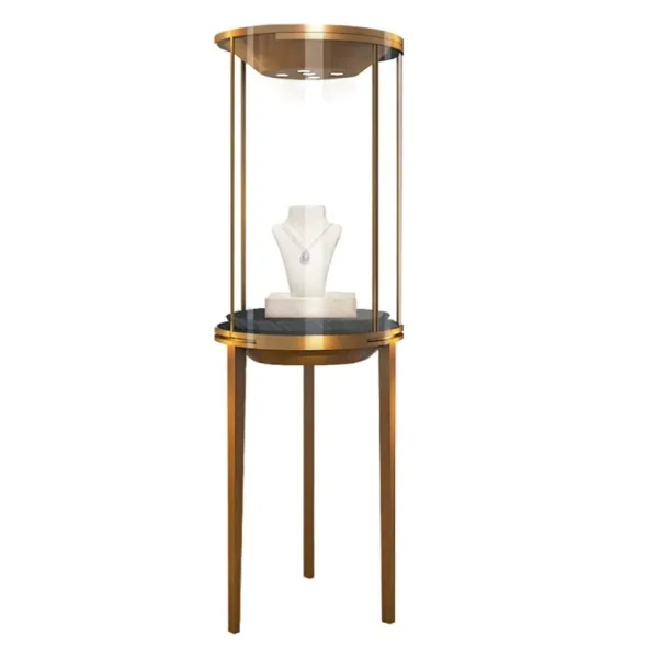 Pedestal Display Cases Showcases For Sale – custom retail display image 1