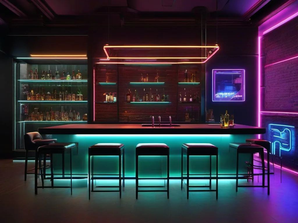 Hookah Lounge Design, Shisha Bar Counters, Displays Furniture – custom retail display image 3