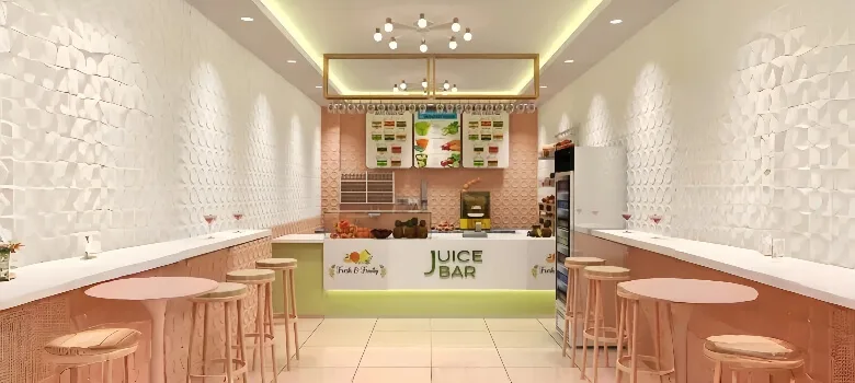 Juice Smoothie Bar Counter For Sale | Beverage Bar – custom retail display image 13