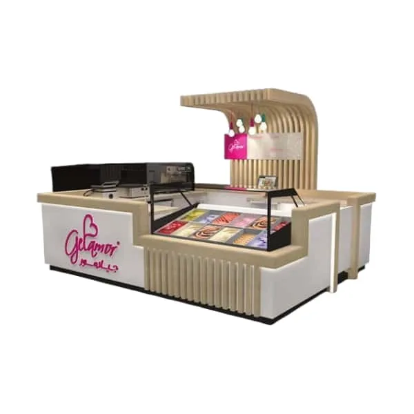 Ice Cream Shop Displays, Furniture Decoration – Mall Ice Cream Kiosk image 11