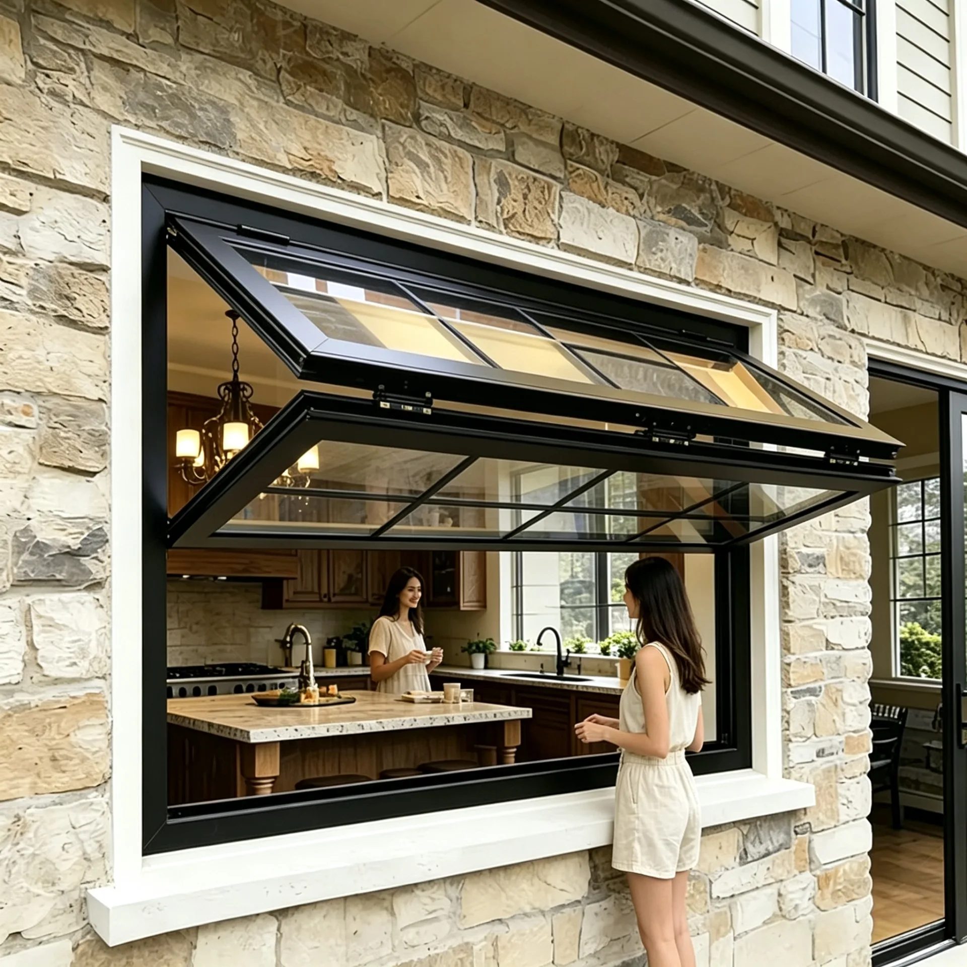 Vertical Folding Windows Bifold Windows For Sale – custom retail display image 7