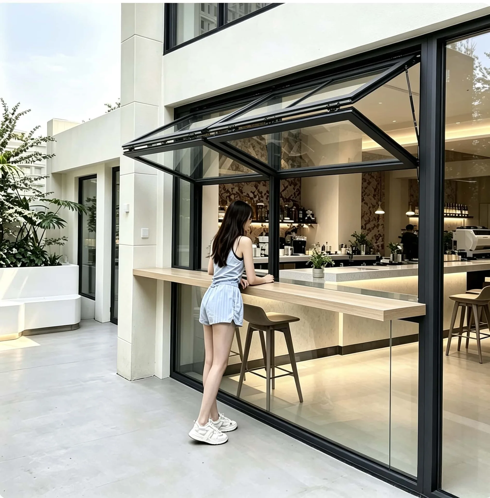Vertical Folding Windows Bifold Windows For Sale – custom retail display image 11