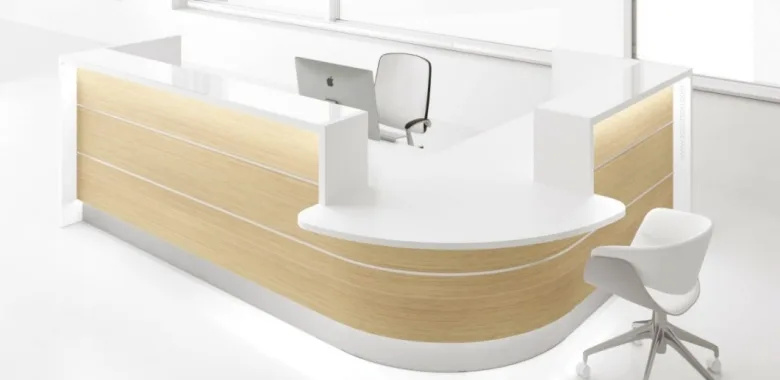 L- shaped Reception Desks For Sale – custom retail display image 38