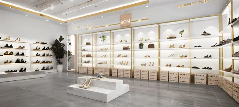 Ladies Shoe Shop Design, Racks Fixtures – custom retail display image 3