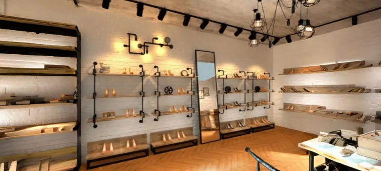 Ladies Shoe Shop Design, Racks Fixtures – custom retail display image 2
