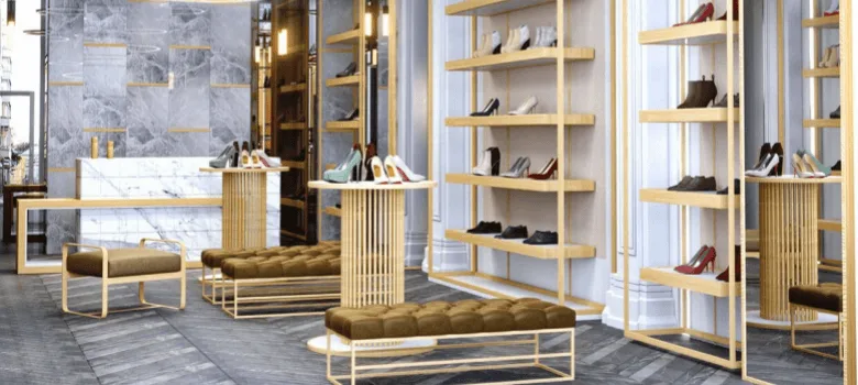 Ladies Shoe Shop Design, Racks Fixtures – custom retail display image 4