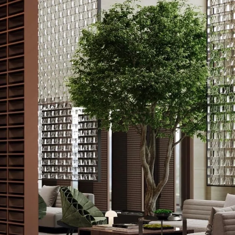 Large Artificial Trees Plants For Restaurants, Cafes Malls – custom retail display image 22