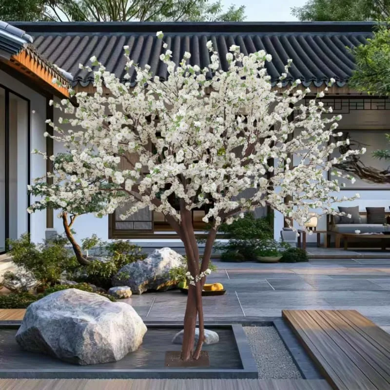 Large Artificial Trees Plants For Restaurants, Cafes Malls – custom retail display image 6