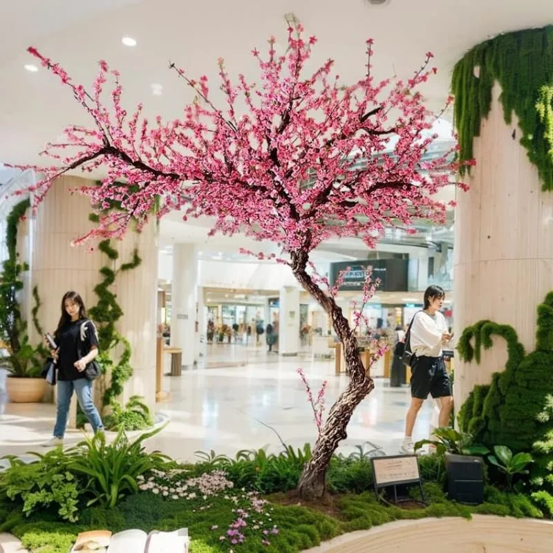 Large Artificial Trees Plants For Restaurants, Cafes Malls – custom retail display image 2