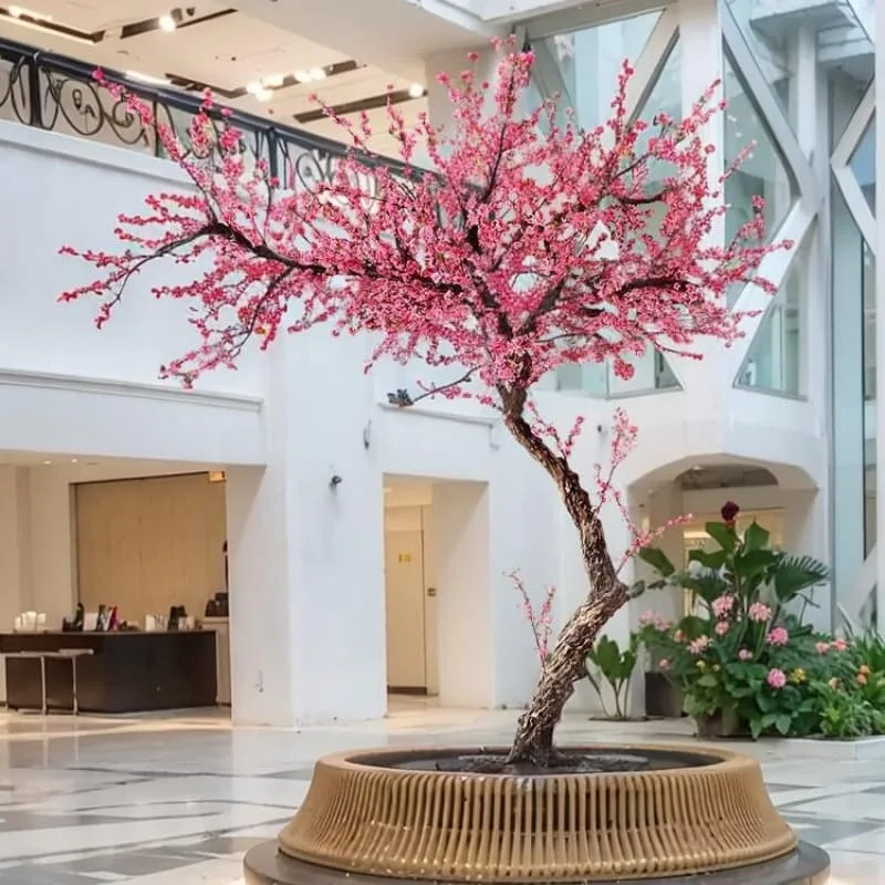 Large Artificial Trees Plants For Restaurants, Cafes Malls – custom retail display image 1