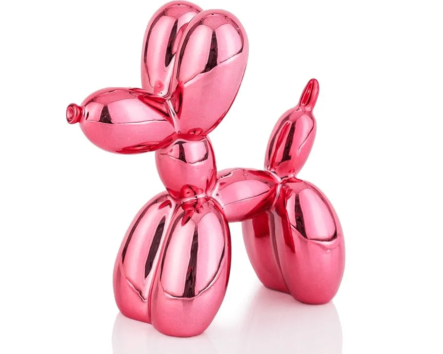Large Ballon Dog Sculptures | Blue Pink – custom retail display image 2