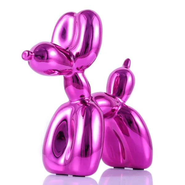 Large Ballon Dog Sculptures | Blue Pink – custom retail display image 18