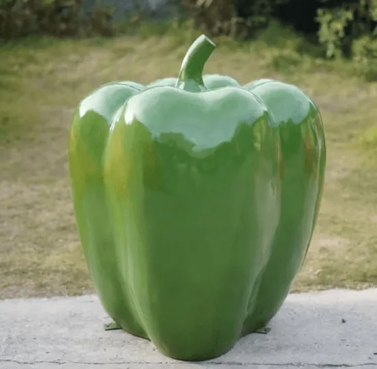 Large chili pepper statue (2) Large Chili Pepper Statues For Sale | Fiberglass Ornaments – custom retail display image 18