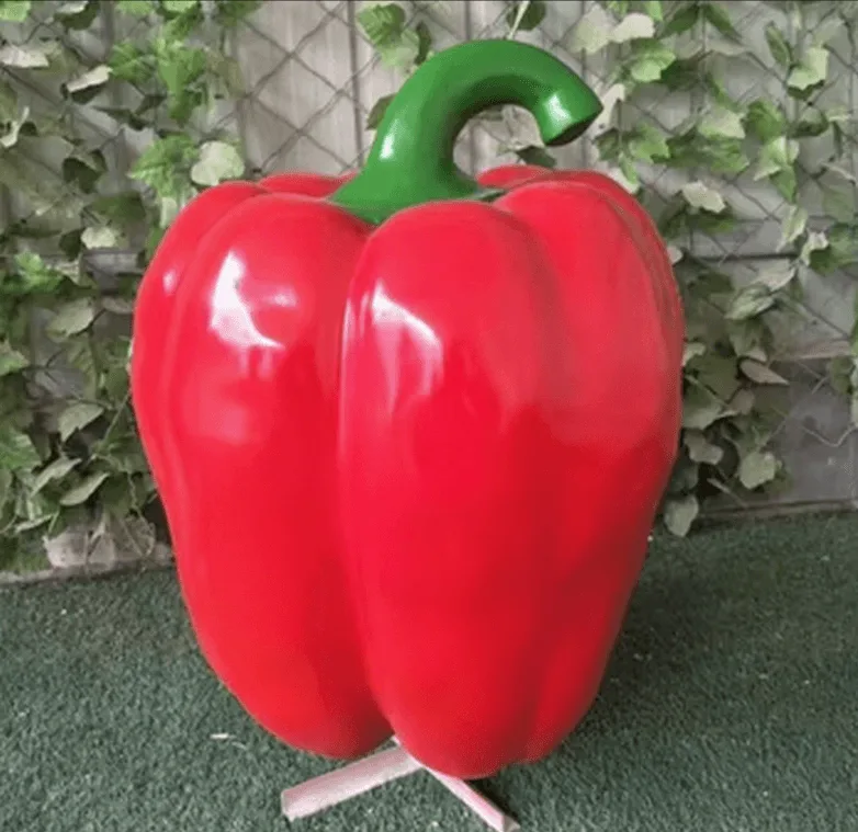 Large Chili Pepper Statues For Sale | Fiberglass Ornaments – custom retail display image 1