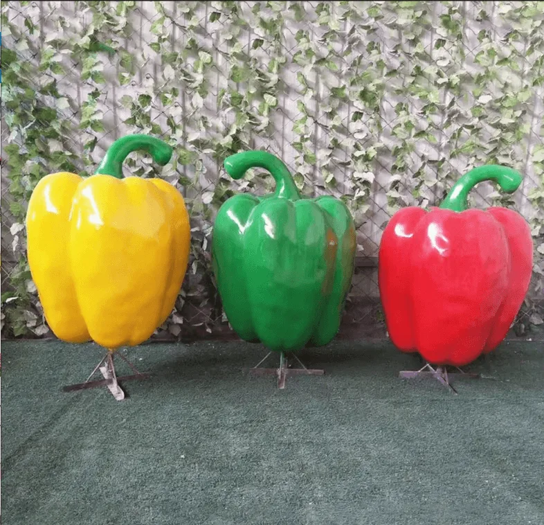 Large chili pepper statue (8) Large Chili Pepper Statues For Sale | Fiberglass Ornaments – custom retail display image 19