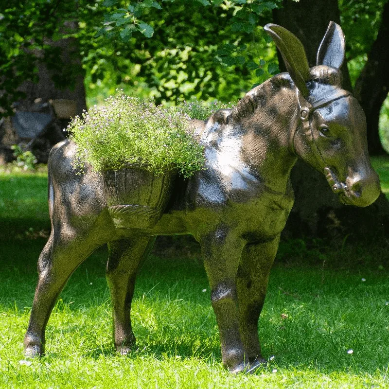 Large Donkey Statues Sculptures for Garden – custom retail display image 1