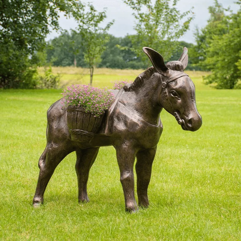 Large Donkey Statues Sculptures for Garden – custom retail display image 3