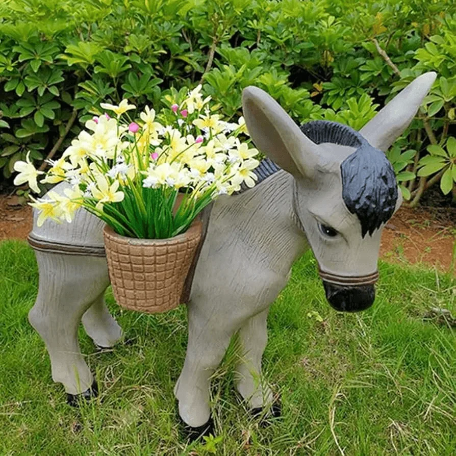 Large Donkey Statues Sculptures for Garden – custom retail display image 5